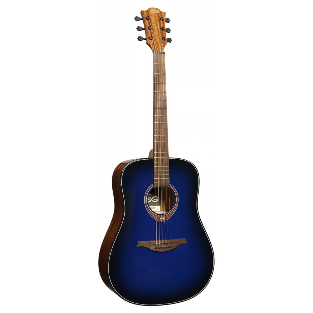 LAG GLA T-BLUE-D Tramontane Dreadnought Blue Burst Akustik Gitar